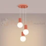 Lampa wisząca Halo 3P szklane kule design 3xG9 IP20 brzoskwiniowa perfektmarket (1).webp