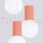 Lampa wisząca Halo 3P szklane kule design 3xG9 IP20 brzoskwiniowa perfektmarket.webp