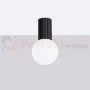 Plafon Halo szklana kula design G9 IP44 czarny perfektmarket.webp