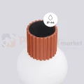 Kinkiet Halo szklana kula design G9 IP44 ochra czerwona perfektmarket (4).webp