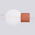 Kinkiet Halo szklana kula design G9 IP44 ochra czerwona perfektmarket (1).webp