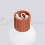 Kinkiet Halo szklana kula design G9 IP44 ochra czerwona perfektmarket.webp