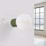 Kinkiet Halo szklana kula design G9 IP44 ochra zielony oliwkowy perfektmarket (6).webp