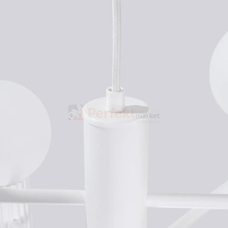 Lampa wisząca żyrandol Halo 6 szklane kule design 6xG9 IP20 biały perfektmarket (6).webp