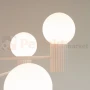 Lampa wisząca żyrandol Halo 6 szklane kule design 6xG9 IP20 biały perfektmarket (7).webp