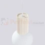Lampa wisząca Halo szklana kula design 1xG9 IP20 beżowa perfektmarket (5).webp