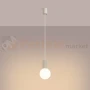 Lampa wisząca Halo szklana kula design 1xG9 IP20 beżowa perfektmarket (7).webp