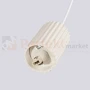 Lampa wisząca Halo szklana kula design 1xG9 IP20 beżowa perfektmarket (4).webp
