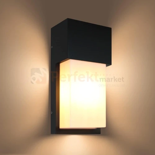Lampa ścienna zewnętrzna kinkiet na dom Miria 1xE27 IP44 czarny perfektmarket (olsztyn).webp
