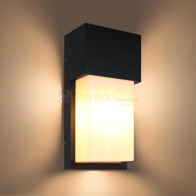 Lampa ścienna zewnętrzna kinkiet na dom Miria 1xE27 IP44 czarny perfektmarket (olsztyn).webp