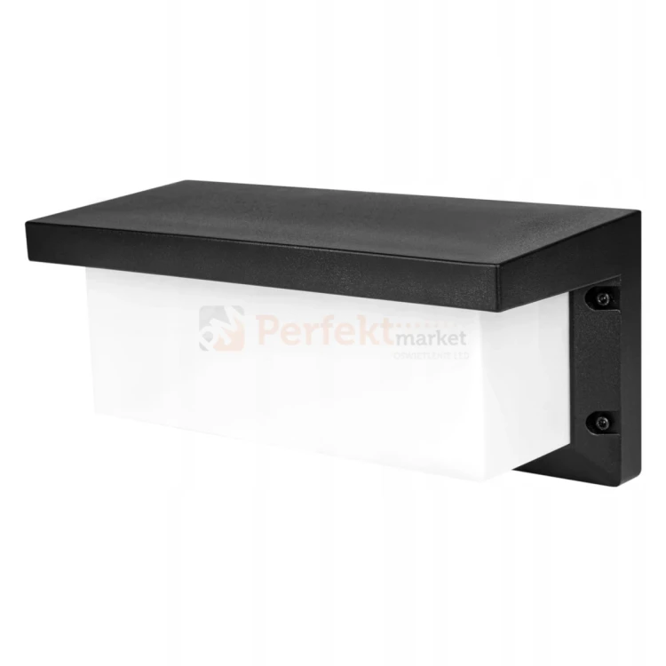 Lampa ścienna zewnętrzna kinkiet LED LAGOS 12W 4000K IP54 czarny perfektmar (1).webp