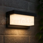 Lampa ścienna zewnętrzna kinkiet LED LAGOS 12W 4000K IP54 czarny perfektmar (9).webp