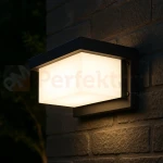 Lampa ścienna zewnętrzna kinkiet LED LAGOS 12W 4000K IP54 czarny perfektmar (8).webp