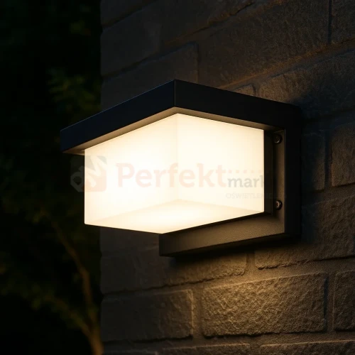 Lampa ścienna zewnętrzna kinkiet LED LAGOS 12W 4000K IP54 czarny perfektmar (8).webp