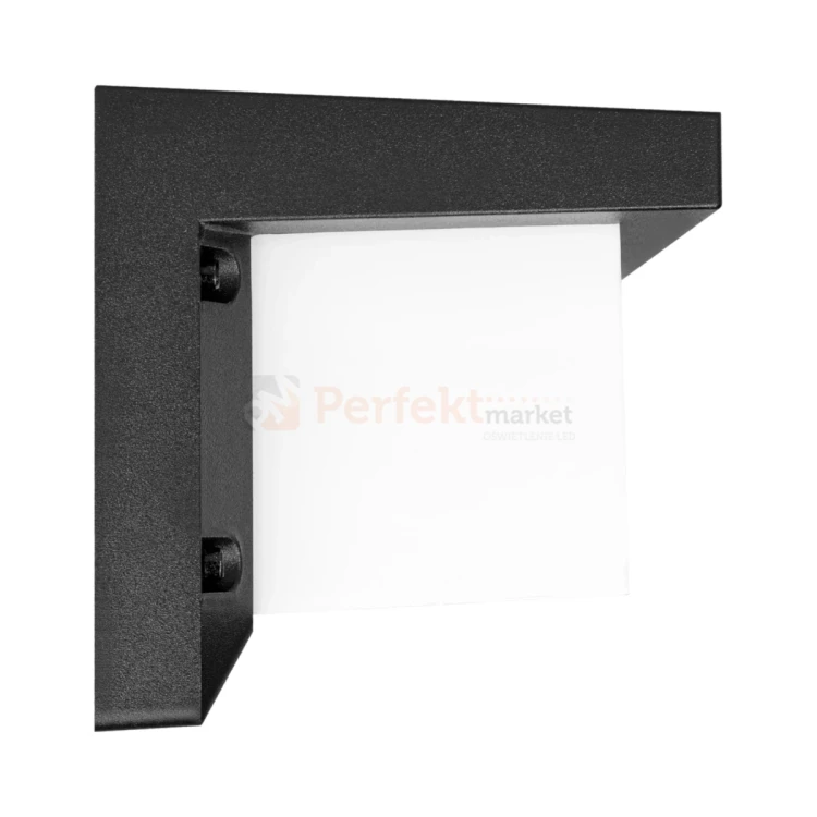 Lampa ścienna zewnętrzna kinkiet LED LAGOS 12W 4000K IP54 czarny perfektmar (6).webp