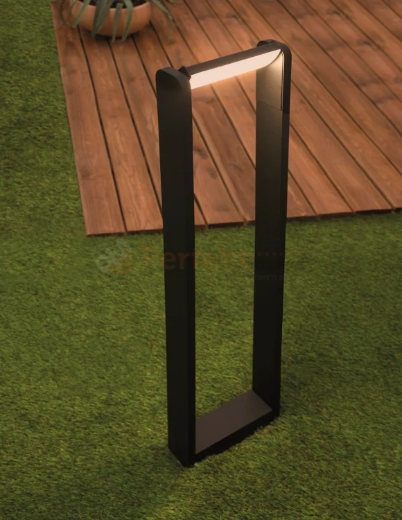Lampa stojąca zewnętrzna słupek LED Volvel Nova Luce 6W 3000K IP54 czarny perfektmarket (5).webp
