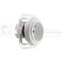 CERAMIC DESIGN gniazdo pojedyncze ceramiczne retro z uziemieniem 16A 230V białe perfektmarket 1.webp
