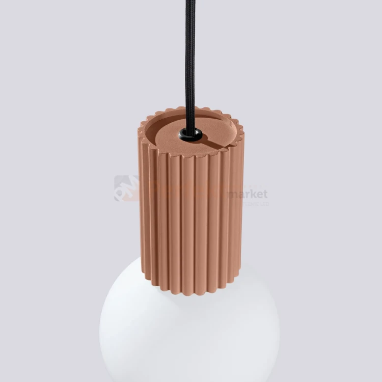 Lampa wisząca Halo szklana kula design 1xG9 IP20 mocca perfektmarket (2).webp