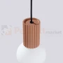 Lampa wisząca Halo szklana kula design 1xG9 IP20 mocca perfektmarket (2).webp