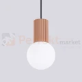 Lampa wisząca Halo szklana kula design 1xG9 IP20 mocca perfektmarket (4).webp