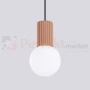 Lampa wisząca Halo szklana kula design 1xG9 IP20 mocca perfektmarket (4).webp