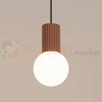 Lampa wisząca Halo szklana kula design 1xG9 IP20 mocca perfektmarket (5).webp