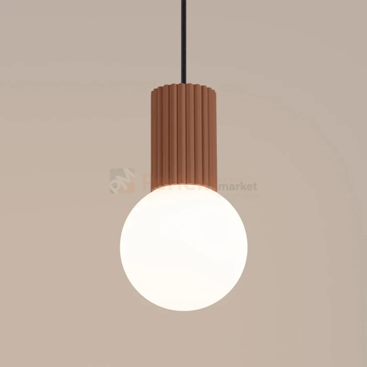Lampa wisząca Halo szklana kula design 1xG9 IP20 mocca perfektmarket (5).webp