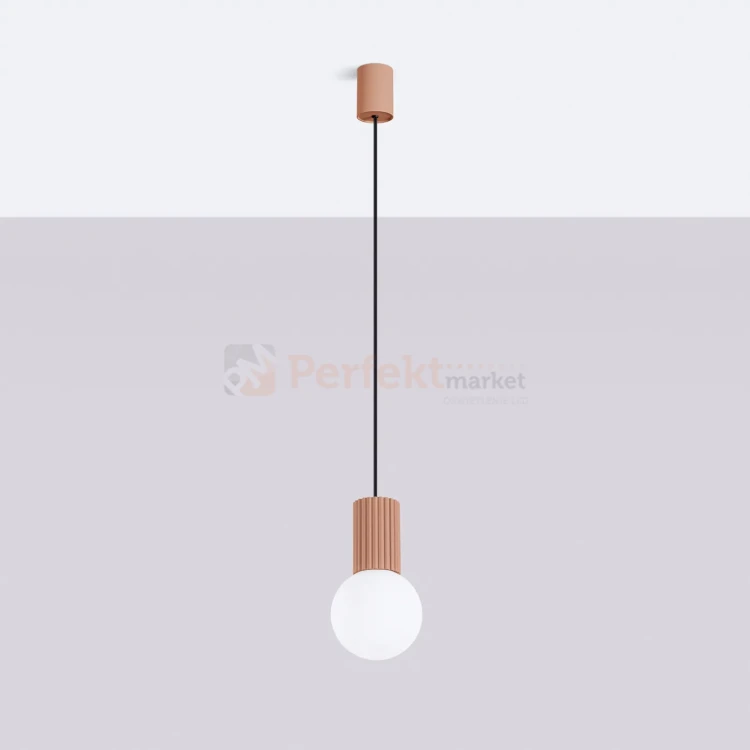 Lampa wisząca Halo szklana kula design 1xG9 IP20 mocca perfektmarket (7).webp