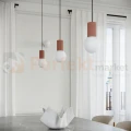 Lampa wisząca Halo szklana kula design 1xG9 IP20 mocca perfektmarket (11).webp