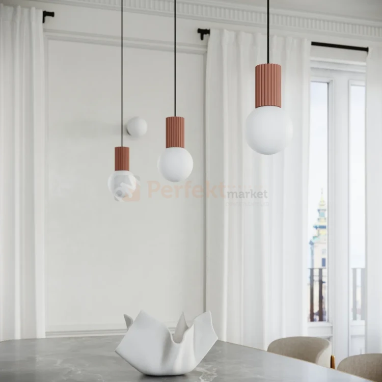 Lampa wisząca Halo szklana kula design 1xG9 IP20 mocca perfektmarket (11).webp