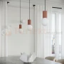 Lampa wisząca Halo szklana kula design 1xG9 IP20 mocca perfektmarket (11).webp