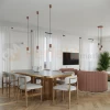 Lampa wisząca Halo szklana kula design 1xG9 IP20 mocca perfektmarket (12).webp