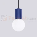 Lampa wisząca Halo szklana kula design 1xG9 IP20 ultramaryna perfektmarket (1).webp