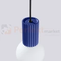 Lampa wisząca Halo szklana kula design 1xG9 IP20 ultramaryna perfektmarket (3).webp