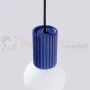 Lampa wisząca Halo szklana kula design 1xG9 IP20 ultramaryna perfektmarket (3).webp