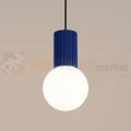 Lampa wisząca Halo szklana kula design 1xG9 IP20 ultramaryna perfektmarket (4).webp
