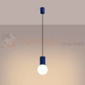 Lampa wisząca Halo szklana kula design 1xG9 IP20 ultramaryna perfektmarket.webp