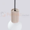 Lampa wisząca Halo szklana kula design 1xG9 IP20 taupe perfektmarket (2).webp