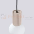 Lampa wisząca Halo szklana kula design 1xG9 IP20 taupe perfektmarket (2).webp