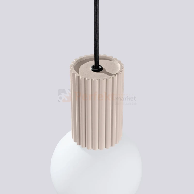 Lampa wisząca Halo szklana kula design 1xG9 IP20 taupe perfektmarket (2).webp