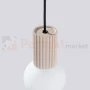 Lampa wisząca Halo szklana kula design 1xG9 IP20 taupe perfektmarket (2).webp