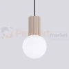 Lampa wisząca Halo szklana kula design 1xG9 IP20 taupe perfektmarket (4).webp