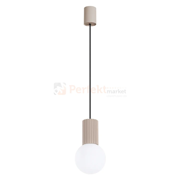 Lampa wisząca Halo szklana kula design 1xG9 IP20 taupe perfektmarket (5).webp