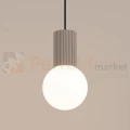 Lampa wisząca Halo szklana kula design 1xG9 IP20 taupe perfektmarket (7).webp