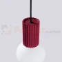 Lampa wisząca Halo szklana kula design 1xG9 IP20 burgund perfektmarket (1).webp