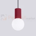 Lampa wisząca Halo szklana kula design 1xG9 IP20 burgund perfektmarket (4).webp