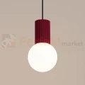 Lampa wisząca Halo szklana kula design 1xG9 IP20 burgund perfektmarket (5).webp