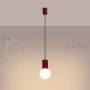 Lampa wisząca Halo szklana kula design 1xG9 IP20 burgund perfektmarket (6).webp