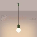 Lampa wisząca Halo szklana kula design 1xG9 IP20 zielona oliwka perfektmarket (6).webp