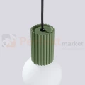 Lampa wisząca Halo szklana kula design 1xG9 IP20 zielona oliwka perfektmarket.webp